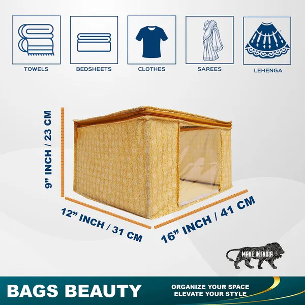 Foldable_Clothes_Storage_Bag_With_Zipper_&_Transparent_Window_|_Large_Capacity_Blanket_Organizer_|_Dustproof_Wardrobe_Storage_Box_For_Clothes,_Sarees_&_Bedding_(Pack_Of_3)