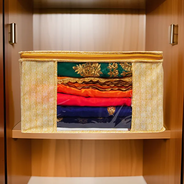 Foldable_Clothes_Storage_Bag_With_Zipper_&_Transparent_Window_|_Large_Capacity_Blanket_Organizer_|_Dustproof_Wardrobe_Storage_Box_For_Clothes,_Sarees_&_Bedding_(Pack_Of_3)