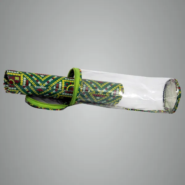 Green_Multipurpose_Bangle_Storage_Box_With_Zipper_&_Clear_Window_|_Travel_Jewelry_Organizer_For_Bangles_&_Bracelets
