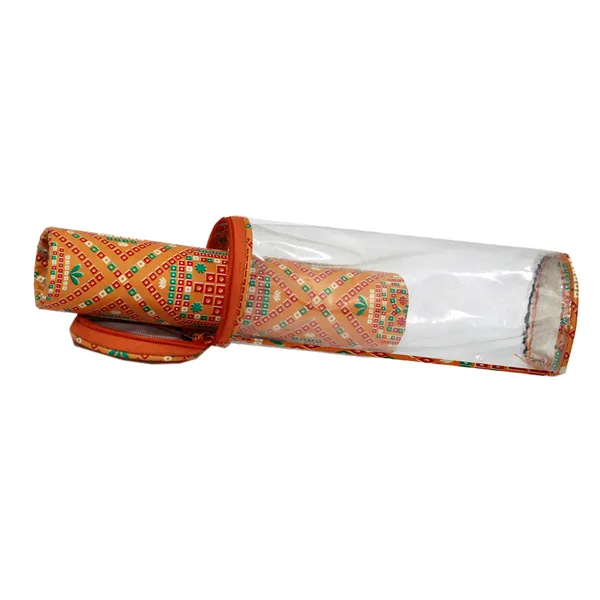 Orange_Portable_Bangle_Organizer_Box_With_Transparent_Cover_|_Zipper_Jewelry_Storage_Case_For_Bangles