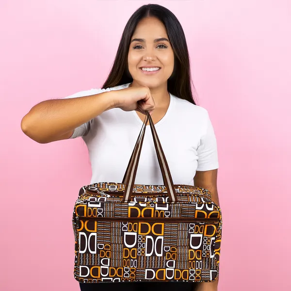 Brown_Printed_Designer_Travel_Duffel_Bag_For_Men_&_Women_|_Premium_Large_Capacity_Travel_Storage_Bag_|_Stylish_Multipurpose_Luggage_Organizer