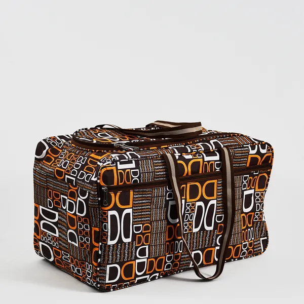 Brown_Printed_Designer_Travel_Duffel_Bag_For_Men_&_Women_|_Premium_Large_Capacity_Travel_Storage_Bag_|_Stylish_Multipurpose_Luggage_Organizer