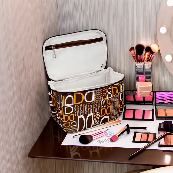 Multipurpose_Cosmetic_&_Makeup_Organizer_Bag_With_Handle_|_Rexine_Vanity_Kit_Storage_With_Inner_Pocket_&_Heavy_Zipper_(Brown)