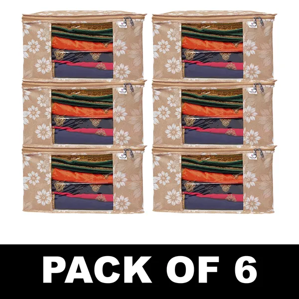 Multipurpose_Foldable_Saree_&_Clothes_Storage_Organizer_With_Front_Window_|_Floral_Print_Saree_Cover_Storage_Box_For_Clothes_With_Premium_Quality_Non_Woven_Combo_Offer_Saree_Organizer_For_Wardrobe/Organizers_For_Clothes/Saree_Cover_|_Floral_Print_Print_Saree_Cover_Set_|_Saree_Bags_Saree_Covers_For_Storage,_Wardrobe_Organiser_|_Foldable_Saree_Clothes_Storage_Bag_Wardrobe_(Pack_Of_12)