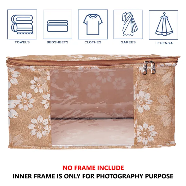 Multipurpose_Foldable_Saree_&_Clothes_Storage_Organizer_With_Front_Window_|_Floral_Print_Saree_Cover_Storage_Box_For_Clothes_With_Premium_Quality_Non_Woven_Combo_Offer_Saree_Organizer_For_Wardrobe/Organizers_For_Clothes/Saree_Cover_|_Floral_Print_Print_Saree_Cover_Set_|_Saree_Bags_Saree_Covers_For_Storage,_Wardrobe_Organiser_|_Foldable_Saree_Clothes_Storage_Bag_Wardrobe_(Pack_Of_12)