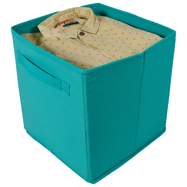 Multipurpose_Wardrobe_Clothes_Storage_Box_|_20L_Foldable_Garment_Organizer_With_Heavy_Handles_|_Non-Woven_Hardboard_Storage_Bin_(Grey)