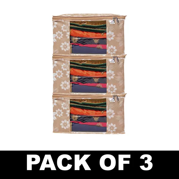 Multipurpose_Foldable_Saree_&_Clothes_Storage_Organizer_With_Front_Window_|_Floral_Print_Saree_Cover_Storage_Box_For_Clothes_With_Premium_Quality_Non_Woven_Combo_Offer_Saree_Organizer_For_Wardrobe/Organizers_For_Clothes/Saree_Cover_|_Floral_Print_Print_Saree_Cover_Set_|_Saree_Bags_Saree_Covers_For_Storage,_Wardrobe_Organiser_|_Foldable_Saree_Clothes_Storage_Bag_Wardrobe_(Pack_Of_6)