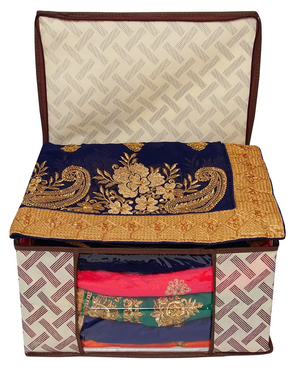 Saree_Cover_Storage_Box_For_Clothes_With_Premium_Quality_Non_Woven_Combo_Offer_Saree_Organizer_For_Wardrobe/Organizers_For_Clothes/Saree_Cover_|_Foldable_Royal_Print_Saree_Cover_Set_|_Saree_Bags_Saree_Covers_For_Storage,_Wardrobe_Organiser_|_Foldable_Saree_Clothes_Storage_Bag_Wardrobe_(Pack_Of_112)