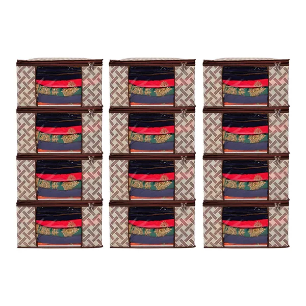 Saree_Cover_Storage_Box_For_Clothes_With_Premium_Quality_Non_Woven_Combo_Offer_Saree_Organizer_For_Wardrobe/Organizers_For_Clothes/Saree_Cover_|_Foldable_Royal_Print_Saree_Cover_Set_|_Saree_Bags_Saree_Covers_For_Storage,_Wardrobe_Organiser_|_Foldable_Saree_Clothes_Storage_Bag_Wardrobe_(Pack_Of_112)