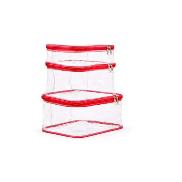 Multipurpose_Transparent_Travel_Toiletry_Bag_|_Makeup_Organizer_Cosmetic_Storage_Pouch_|_Clear_Pvc_Vanity_Travel_Bag_For_Women_(Red)