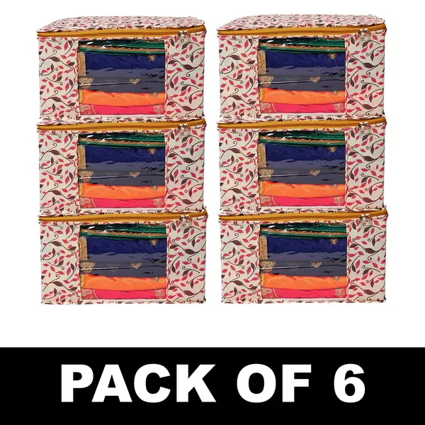 Saree_Cover_Storage_Box_For_Clothes_With_Premium_Quality_Non_Woven_Combo_Offer_Saree_Organizer_For_Wardrobe/Organizers_For_Clothes/Saree_Cover_|_Foldable_Royal_Print_Saree_Cover_Set_|_Saree_Bags_Saree_Covers_For_Storage,_Wardrobe_Organiser_|_Foldable_Saree_Clothes_Storage_Bag_Wardrobe_(Pack_Of_6)