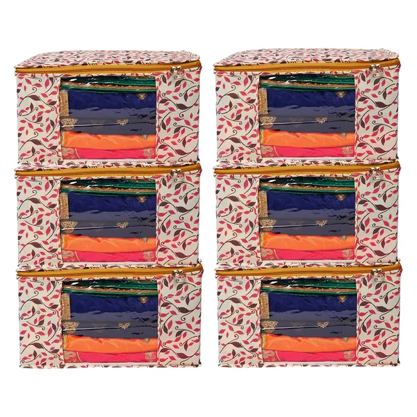 Saree_Cover_Storage_Box_For_Clothes_With_Premium_Quality_Non_Woven_Combo_Offer_Saree_Organizer_For_Wardrobe/Organizers_For_Clothes/Saree_Cover_|_Foldable_Royal_Print_Saree_Cover_Set_|_Saree_Bags_Saree_Covers_For_Storage,_Wardrobe_Organiser_|_Foldable_Saree_Clothes_Storage_Bag_Wardrobe_(Pack_Of_6)