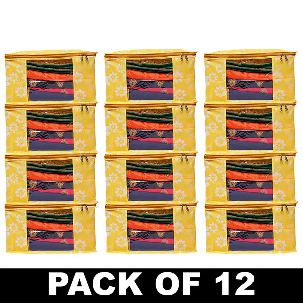 Heavy_Duty_Foldable_Floral_Storage_Bag_|_Clothes,_Quilt_&_Blanket_Organizer_With_Zipper_Window_For_Wardrobe_(Pack_Of_12)