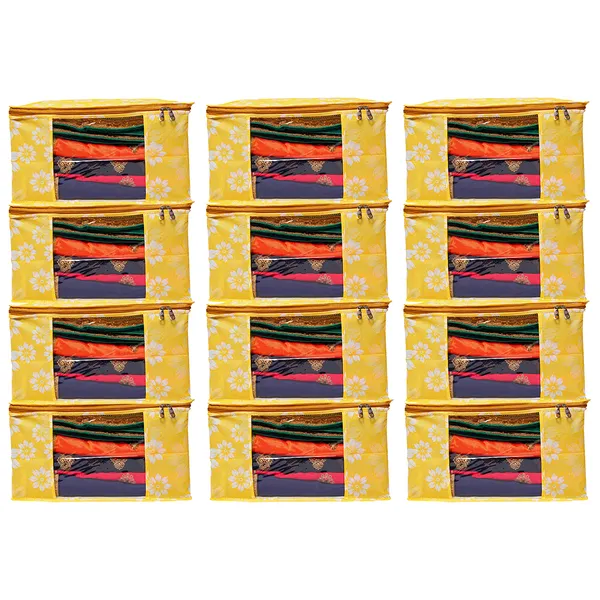 Heavy_Duty_Foldable_Floral_Storage_Bag_|_Clothes,_Quilt_&_Blanket_Organizer_With_Zipper_Window_For_Wardrobe_(Pack_Of_12)