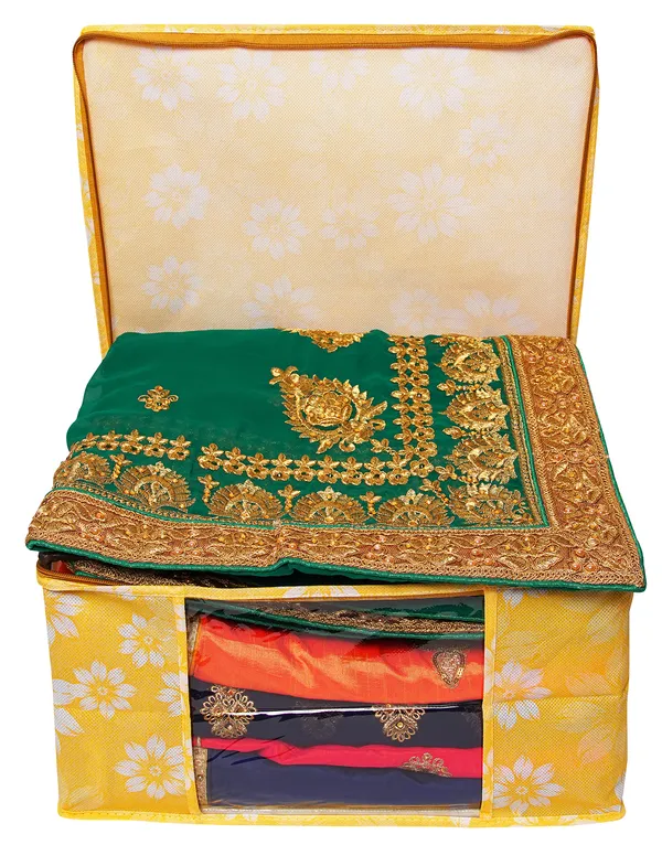 Heavy_Duty_Foldable_Floral_Storage_Bag_|_Clothes,_Quilt_&_Blanket_Organizer_With_Zipper_Window_For_Wardrobe_(Pack_Of_12)