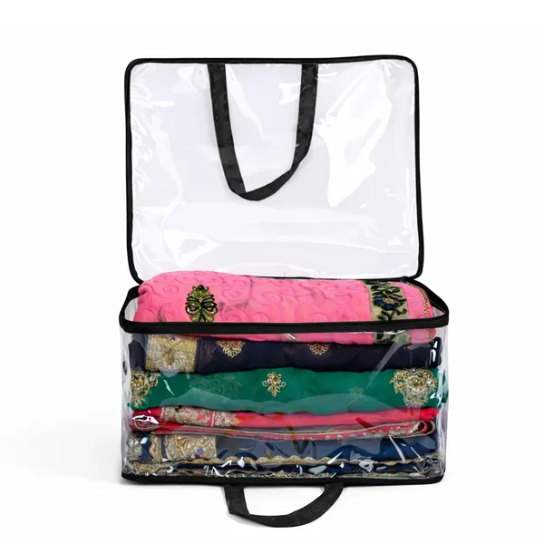 Multipurpose_Multi_Saree_Storage_Bag_With_Transparent_Window_|_Large_Blanket_&_Clothes_Packing_Organizer_(Black)