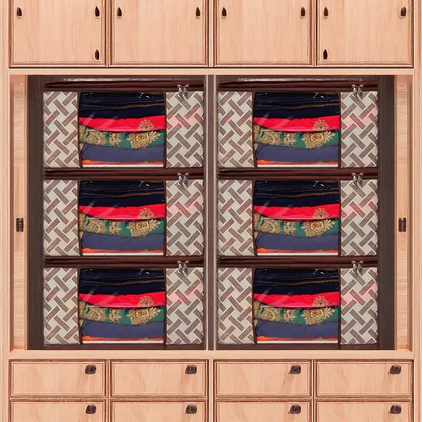 Saree_Cover_Storage_Box_For_Clothes_With_Premium_Quality_Non_Woven_Combo_Offer_Saree_Organizer_For_Large_Foldable_Clothes_Storage_Bag_With_Zipper_&_Transparent_Window_|_Cream_Geometric_Print_Wardrobe_Organizer_For_Saree,_Blanket_&_Quilt_Storage_(Pack_Of_6)