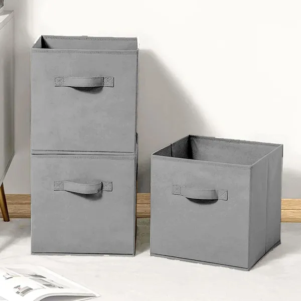 Foldable_Wardrobe_Storage_Organizer_Box_|_20L_Clothes_Storage_Bin_For_Kurtis,_Dresses_&_Kids_Garments_|_Heavy_Handle_Non-Woven_Hardboard_Box_(Teal)