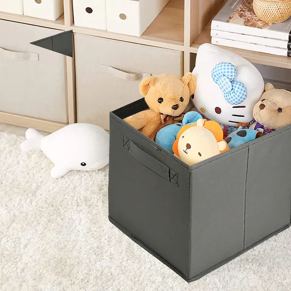 Foldable_Wardrobe_Storage_Organizer_Box_|_20L_Clothes_Storage_Bin_For_Kurtis,_Dresses_&_Kids_Garments_|_Heavy_Handle_Non-Woven_Hardboard_Box_(Teal)