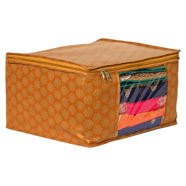 Premium_Printed_Clothes_Storage_Bag_With_Clear_Window_&_Zipper_|_Foldable_Wardrobe_Organizer_For_Saree,_Blanket_&_Bedding_|_Saree_Cover_Storage_Box_For_Clothes_With_Premium_Quality_Non_Woven_Combo_Offer_Saree_Organizer_For_Wardrobe/Organizers_For_Clothes/Saree_Cover_(Pack_Of_6)