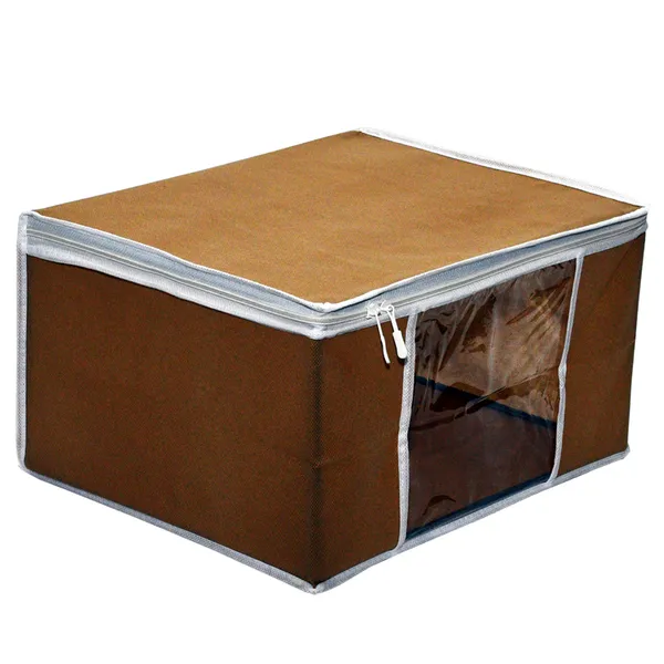 Saree_Cover_Storage_Box_For_Multipurpose_Foldable_Clothes_Storage_Organizer_With_Front_Window_|_Solid_Color_Saree,_Blanket_&_Garment_Storage_Bag_For_Wardrobe_|_Saree_Bags_Saree_Covers_For_Storage,_Wardrobe_Organiser_|_Foldable_Saree_Clothes_Storage_Bag_Wardrobe_(Pack_Of_12)