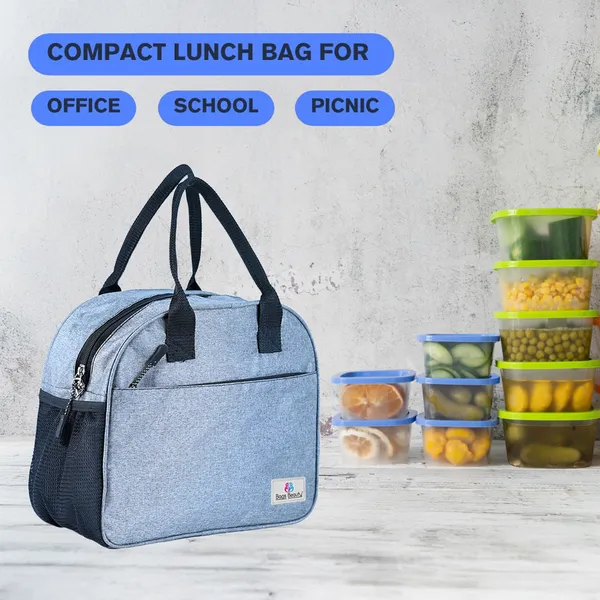 Bags_Beauty_Insulated_Lunch_Bag_-_Grey_|_Insulated_Tiffin_Storage_Bag_For_Kids_&_Adults_|_Durable_Lunch_Box_Organizer_With_Zipper_&_Bottle_Pocket_|_Office,_School_&_Travel