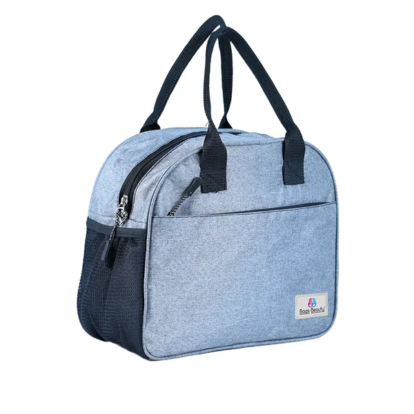 Bags_Beauty_Insulated_Lunch_Bag_-_Grey_|_Insulated_Tiffin_Storage_Bag_For_Kids_&_Adults_|_Durable_Lunch_Box_Organizer_With_Zipper_&_Bottle_Pocket_|_Office,_School_&_Travel