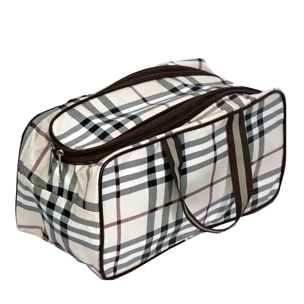 Multipurpose_Travel_Makeup_&_Vanity_Organizer_Bag_With_Zipper_|_Portable_Novelty_Storage_Bag_For_Hair_Dryer,_Cosmetics_&_Undergarments_(Brown)