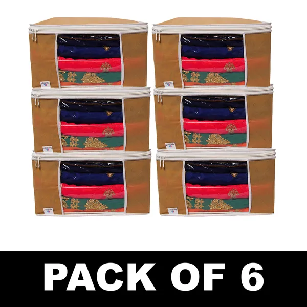 Saree_Cover_Storage_Box_For_Multipurpose_Foldable_Clothes_Storage_Organizer_With_Front_Window_|_Solid_Color_Saree,_Blanket_&_Garment_Storage_Bag_For_Wardrobe_|_Saree_Bags_Saree_Covers_For_Storage,_Wardrobe_Organiser_|_Foldable_Saree_Clothes_Storage_Bag_Wardrobe_(Pack_Of_6)