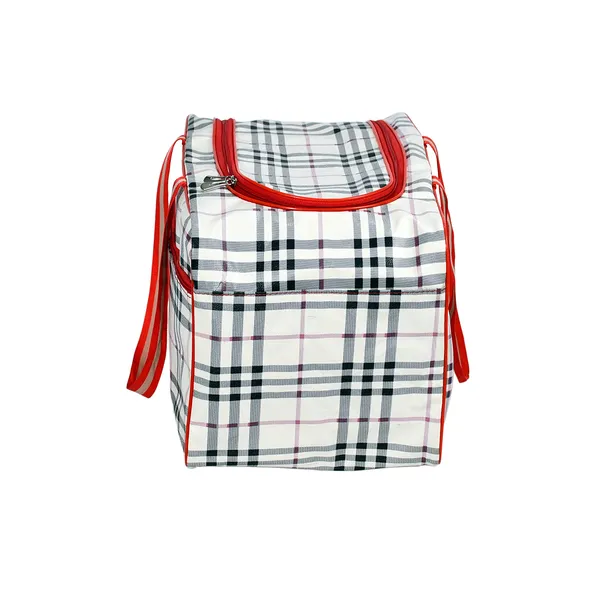 Red_Check_Pattern_Travel_Duffel_Bag_For_Men_&_Women_|_Heavy_Duty_Clothes_Storage_Organizer_|_Large_Capacity_Multipurpose_Luggage_Travel_Bag