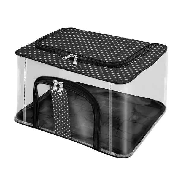 Transparent_Wardrobe_Clothes_Organizer_Storage_Bag_|_Dual_Zip_Front_&_Top_Opening_|_Dust_&_Moisture_Proof_Foldable_Storage_Box_(Grey)