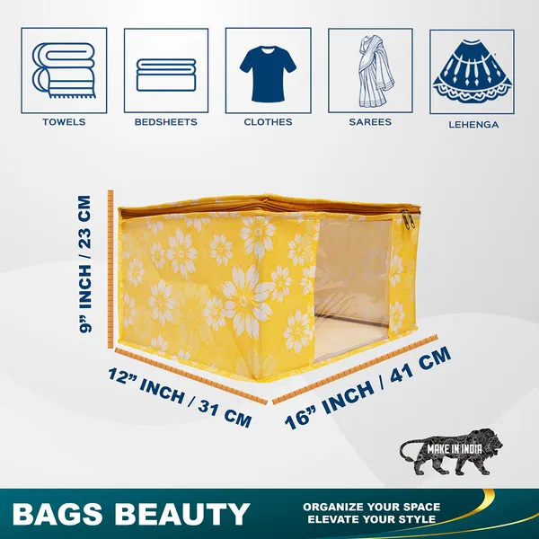 Heavy_Duty_Foldable_Floral_Storage_Bag_|_Clothes,_Quilt_&_Blanket_Organizer_With_Zipper_Window_For_Wardrobe_(Pack_Of_6)