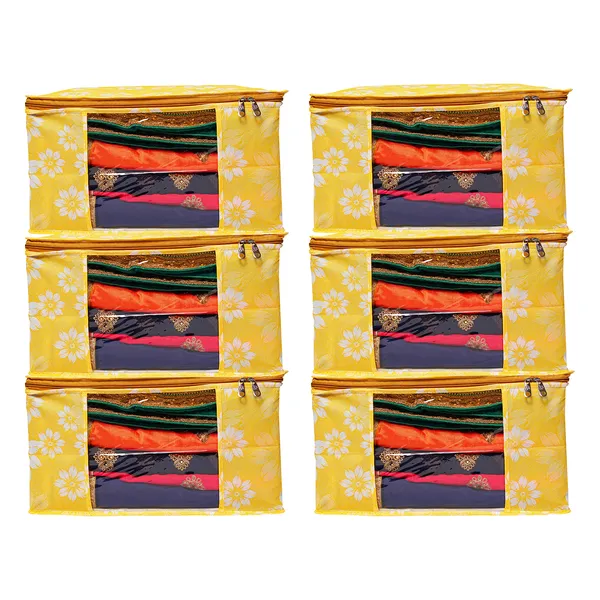 Heavy_Duty_Foldable_Floral_Storage_Bag_|_Clothes,_Quilt_&_Blanket_Organizer_With_Zipper_Window_For_Wardrobe_(Pack_Of_6)