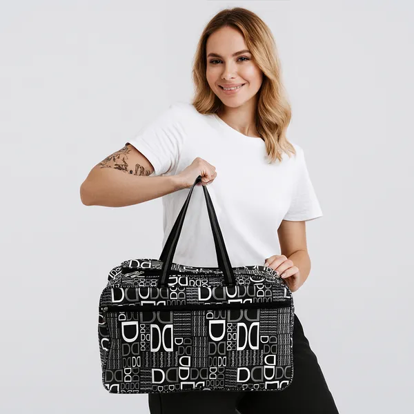 Black_Printed_Designer_Travel_Bag_For_Men_&_Women_|_Large_Capacity_Waterproof_Duffel_Bag_|_Multipurpose_Clothes_Storage_Travel_Organizer