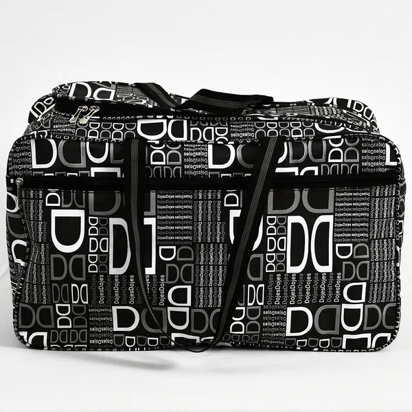 Black_Printed_Designer_Travel_Bag_For_Men_&_Women_|_Large_Capacity_Waterproof_Duffel_Bag_|_Multipurpose_Clothes_Storage_Travel_Organizer