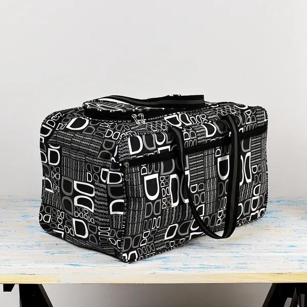 Black_Printed_Designer_Travel_Bag_For_Men_&_Women_|_Large_Capacity_Waterproof_Duffel_Bag_|_Multipurpose_Clothes_Storage_Travel_Organizer