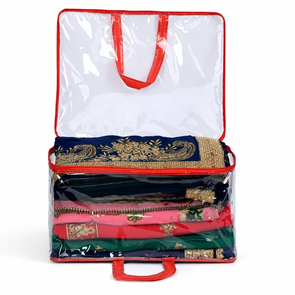 Multipurpose_Saree_&_Blanket_Packing_Storage_Bag_|_Large_Clothes_Organizer_With_Zipper_(Red_Handle)