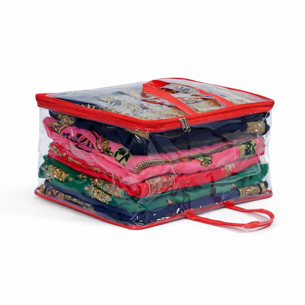 Multipurpose_Saree_&_Blanket_Packing_Storage_Bag_|_Large_Clothes_Organizer_With_Zipper_(Red_Handle)
