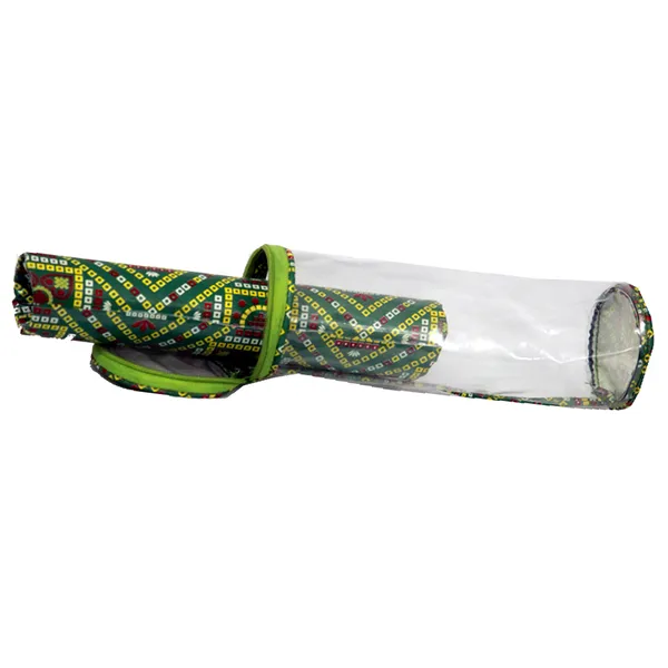 Green_Multipurpose_Bangle_Storage_Box_With_Zipper_&_Clear_Window_|_Travel_Jewelry_Organizer_For_Bangles_&_Bracelets