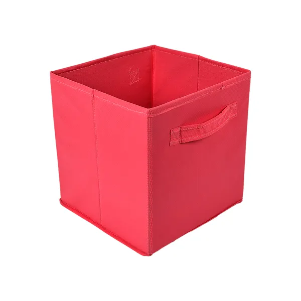 Foldable_Garment_Storage_Organizer_Box_With_Handles_|_20L_Clothes_Storage_Bin_For_Kids_Garments,_Kurtis_&_Dresses_|_Non-Woven_Hardboard_Wardrobe_Box_(Pink)