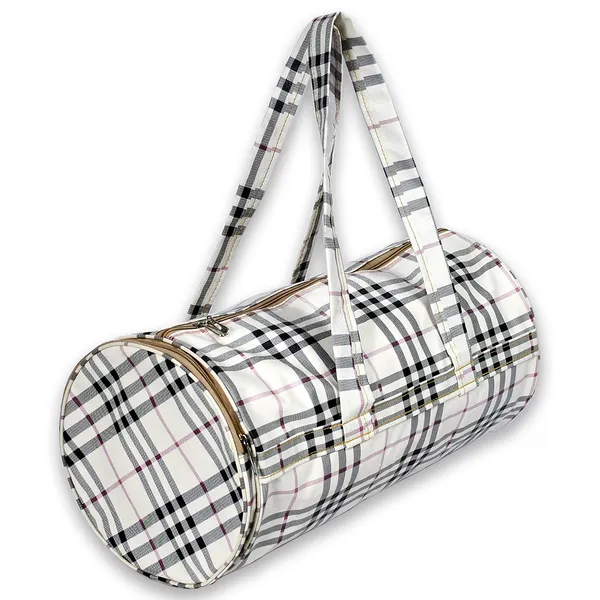 Beige_Multipurpose_Duffle_Bag_For_Gym,_Travel_&_Sports_|_Large_Capacity_Cylindrical_Gym_Bag_With_Strong_Handles_&_Zipper_Closure_Stripe_Printed_Travel_Duffle_Bag_|_Spacious_Gym_&_Sports_Bag_With_Heavy_Duty_Handles_And_Zipper_Closure