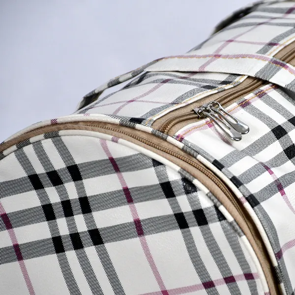 Beige_Multipurpose_Duffle_Bag_For_Gym,_Travel_&_Sports_|_Large_Capacity_Cylindrical_Gym_Bag_With_Strong_Handles_&_Zipper_Closure_Stripe_Printed_Travel_Duffle_Bag_|_Spacious_Gym_&_Sports_Bag_With_Heavy_Duty_Handles_And_Zipper_Closure