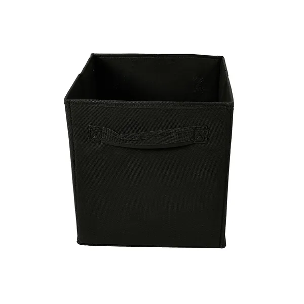 Foldable_Wardrobe_Clothes_Storage_Box_With_Handles_|_20L_Garment_Organizer_For_Kurtis,_Dresses_&_Kids_Clothes_|_100_Gsm_Non-Woven_Hardboard_Storage_Bin_(Black)