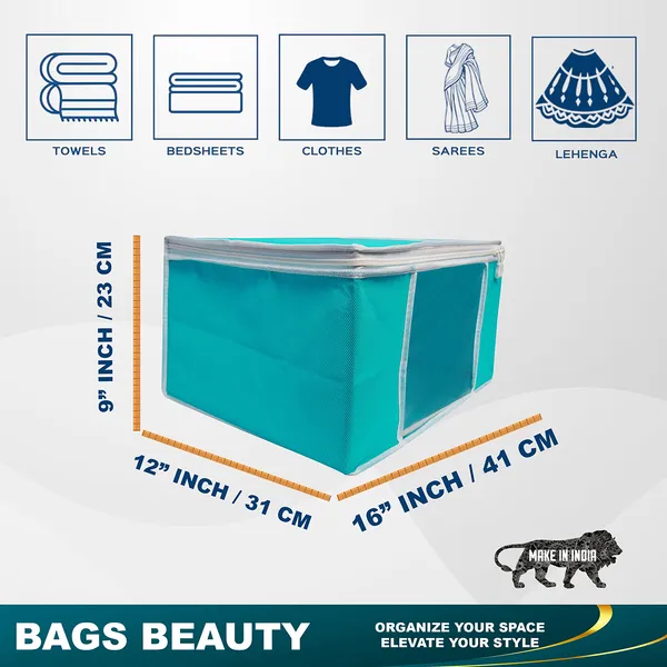 Solid_Color_Foldable_Storage_Bag_With_Zipper_Window_|_Large_Clothes_&_Blanket_Organizer_For_Wardrobe_|_Foldable_Royal_Print_Saree_Cover_Set_|_Saree_Bags_Saree_Covers_For_Storage,_Wardrobe_Organiser_|_Foldable_Saree_Clothes_Storage_Bag_Wardrobe_(Pack_Of_6)