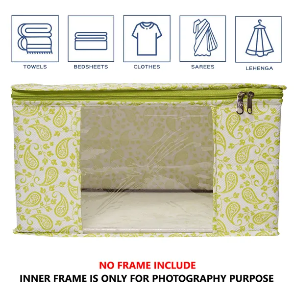 Premium_Paisley_Clothes_Storage_Bag_With_Clear_Window_&_Zipper_|_Foldable_Wardrobe_Organizer_For_Saree,_Blanket_&_Bedding_(Pack_Of_6)