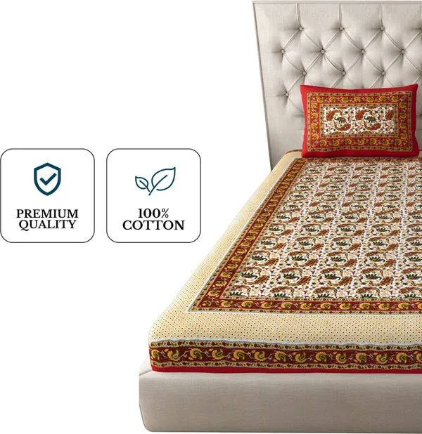 Queen_Size_Cotton_Jaipuri_Prints_Bedsheet_With_Pillow_Cover_TC_144