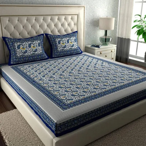 Queen_Size_Cotton_Jaipuri_Prints_Bedsheet_With_Pillow_Cover_TC_144