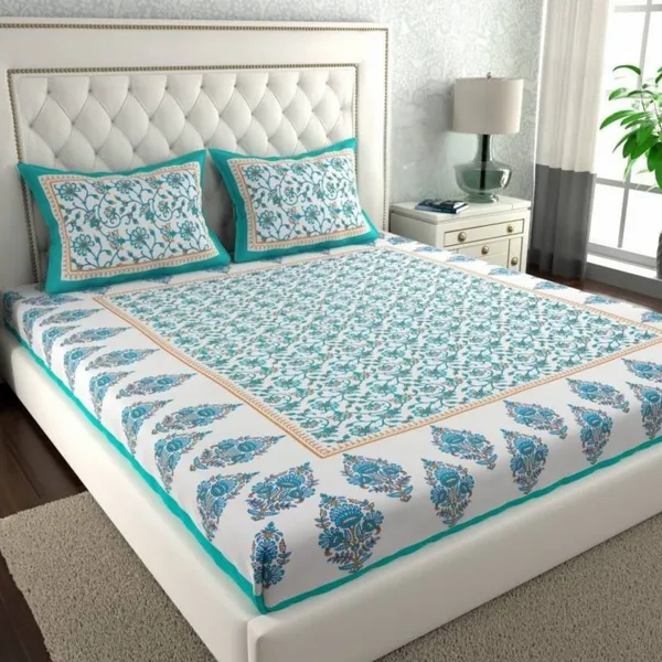 Queen_Size_Cotton_Jaipuri_Prints_Bedsheet_With_Pillow_Cover_TC_144