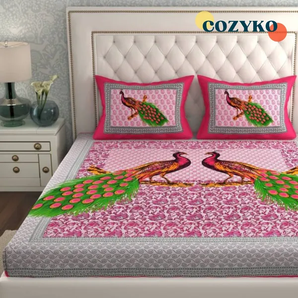 Queen_Size_Cotton_Jaipuri_Prints_Bedsheet_With_Pillow_Cover_TC_144