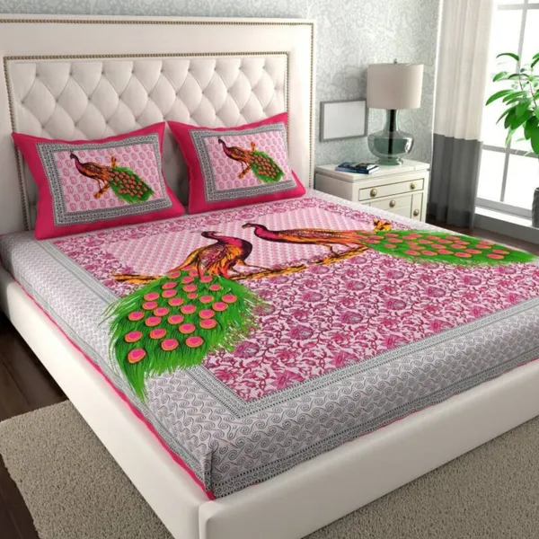 Queen_Size_Cotton_Jaipuri_Prints_Bedsheet_With_Pillow_Cover_TC_144